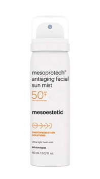 Mesoestetic Mesoprotech Sun Mist - Mgiełka do twarzy z filtrem SPF50 60ml
